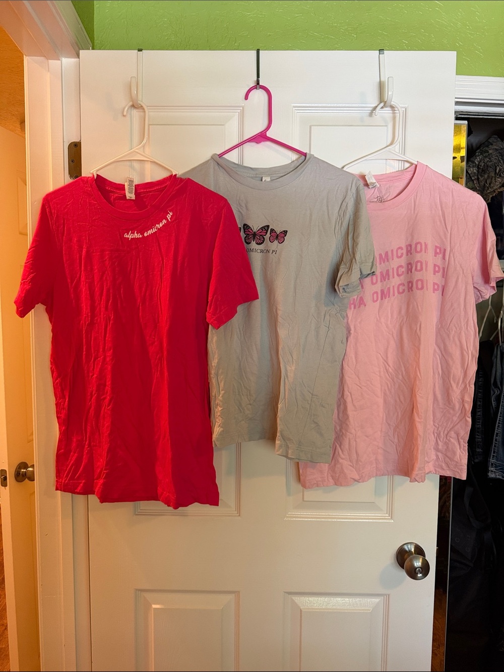3 Alpha Omicron Pi T-Shirts size M